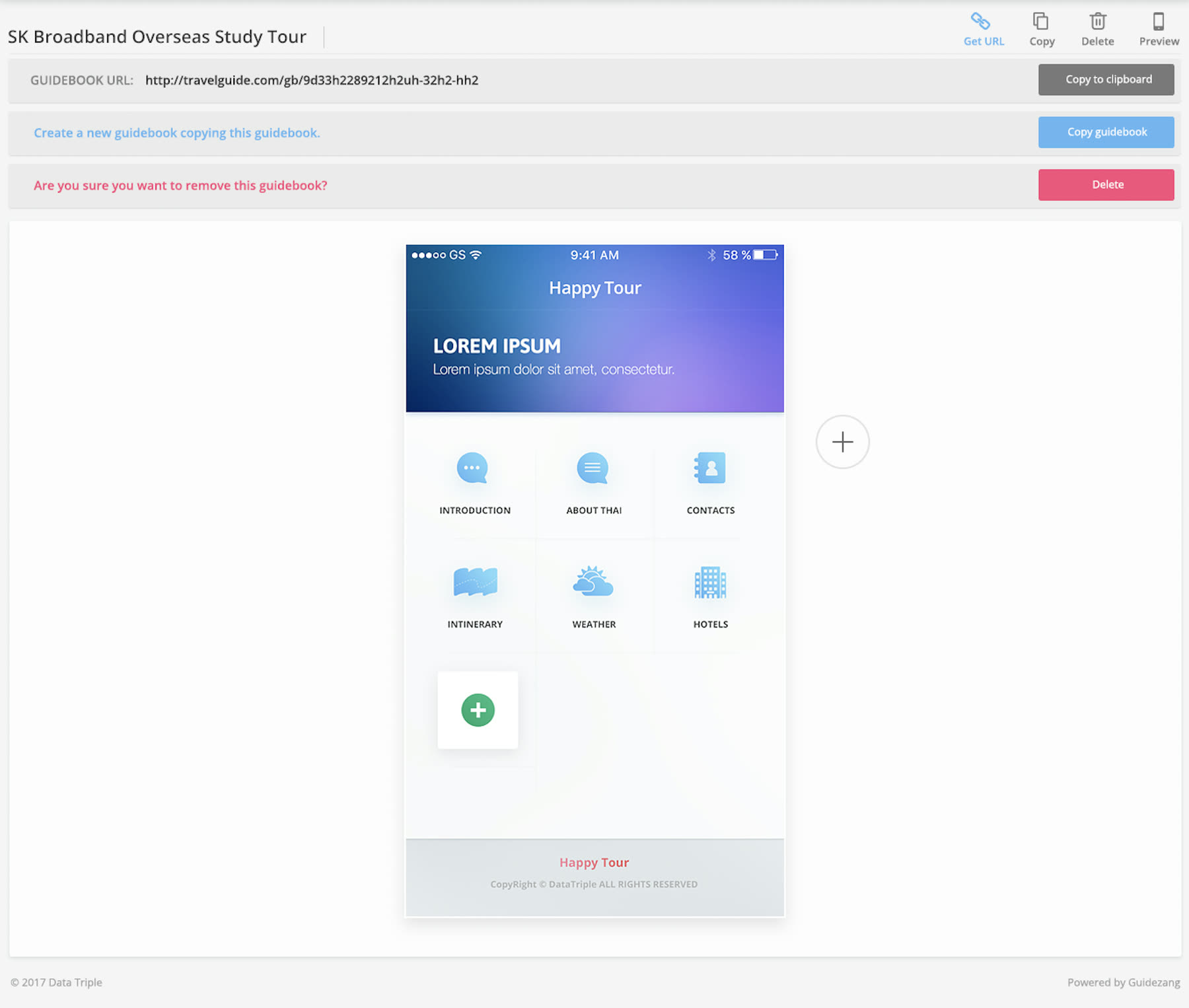 GuideZang — travel site builder