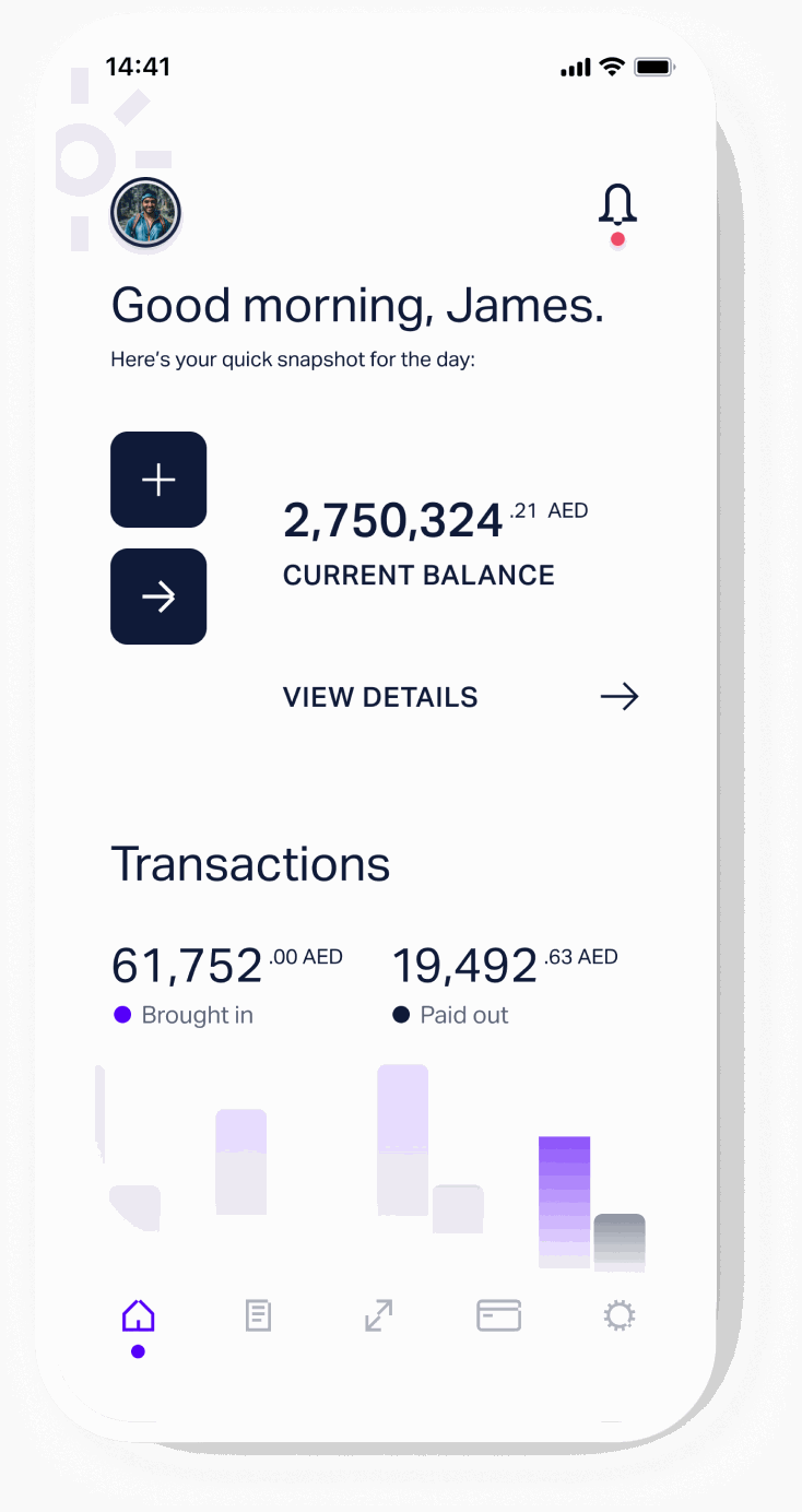 Neobank QA automation — screen 3