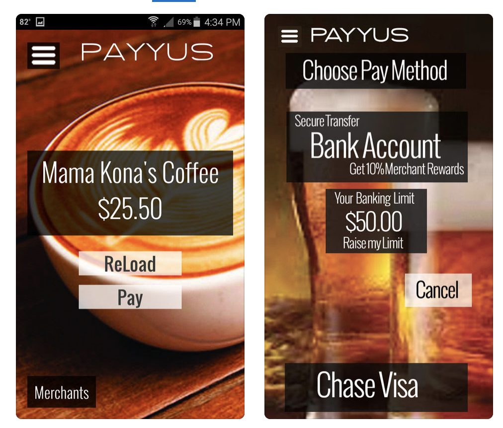 Payyus — a pay-and-book commerce app for local businesses, with payments on phone and Clover POS, built by Fluvius