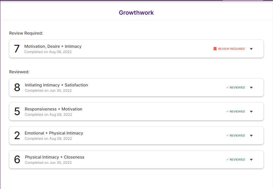 Relationship-support platform — screen 2