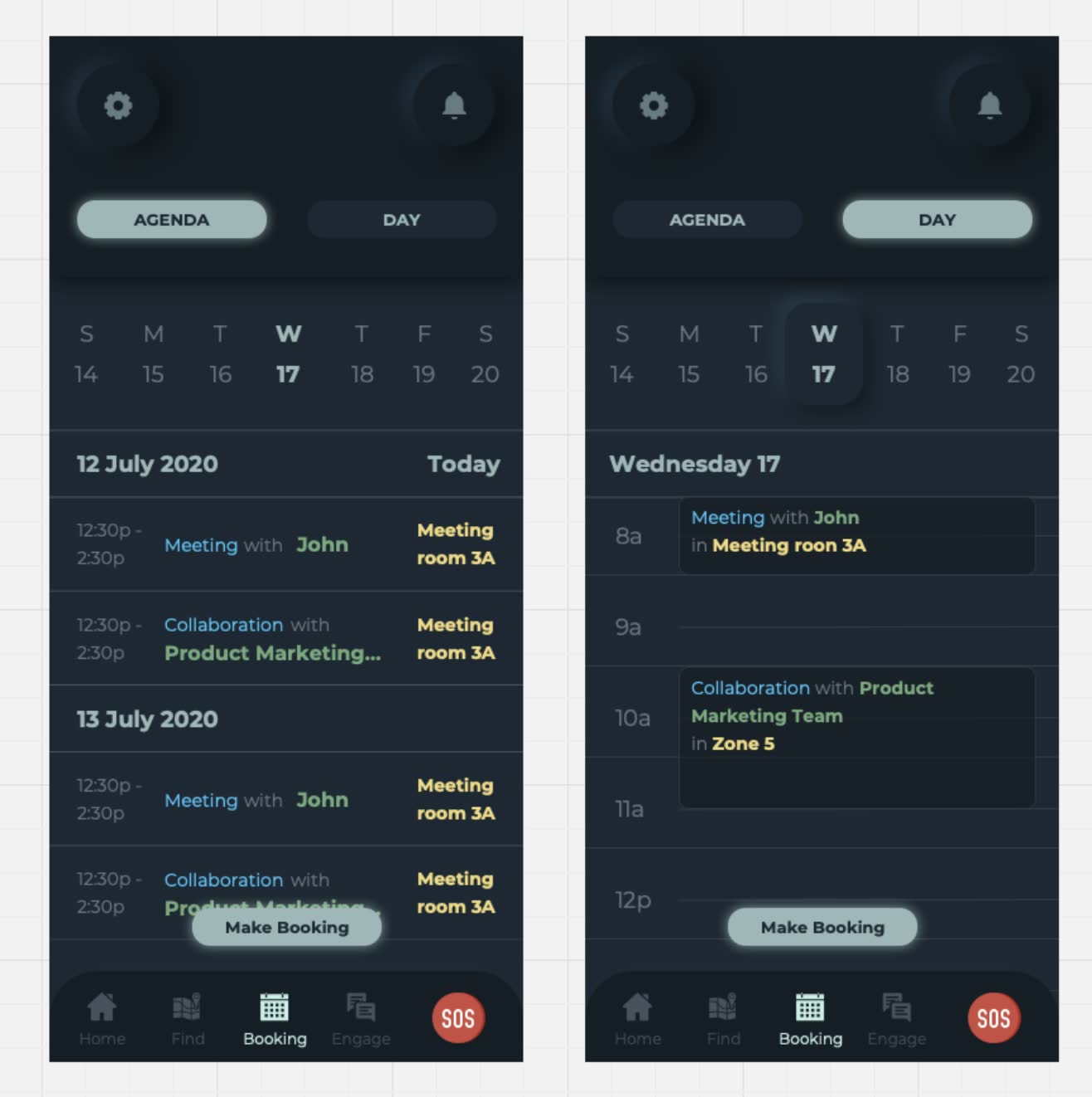 A smart-workspace sensor platform — connected device with companion app by Fluvius