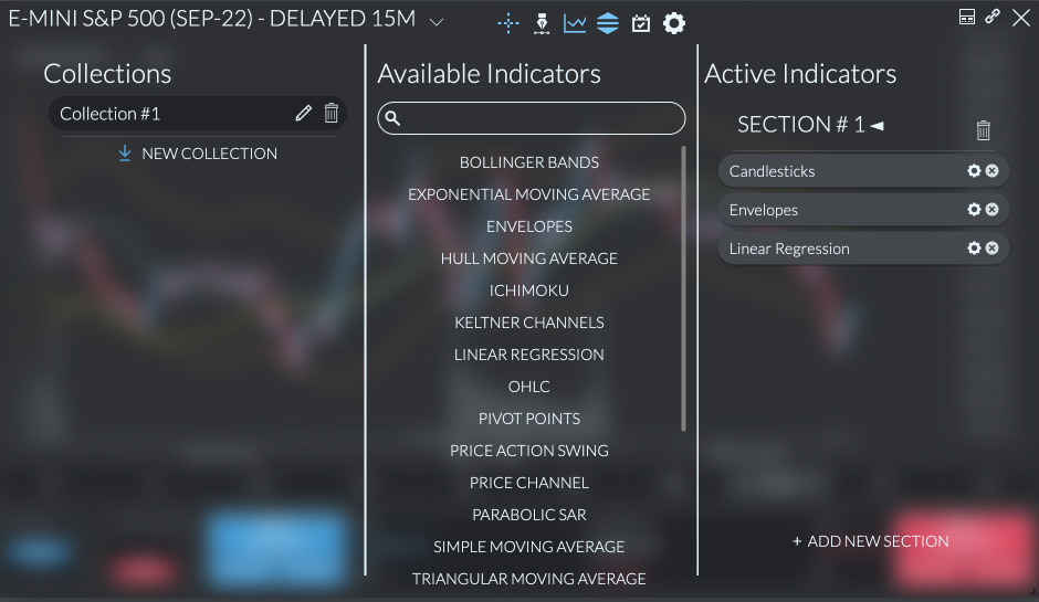 Web-based trading platform — screen 1